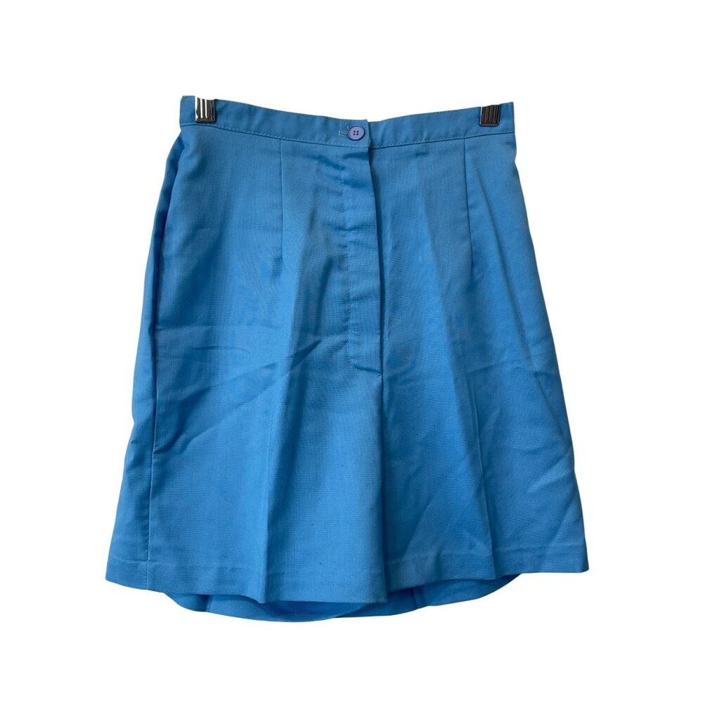 Vintage 80s Paddle & Saddle High Rise Shorts Size 7/8 Pleated Blue Deadstock NEW